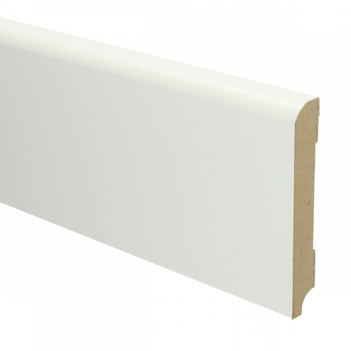 MDF Koloniale plint wit voorgelakt RAL 9010