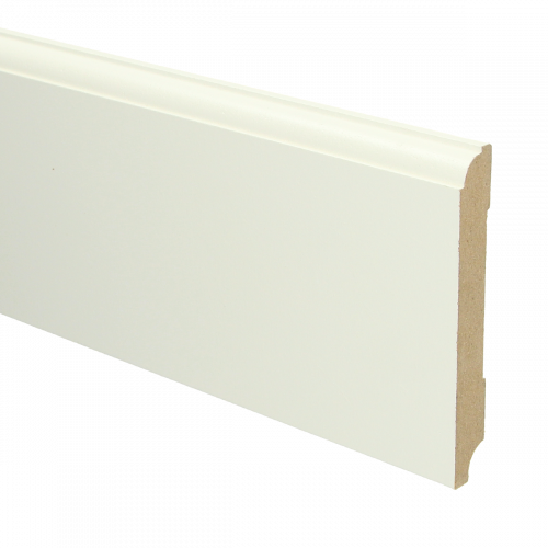 MDF Eigentijdse plint met voorgel. RAL 9010