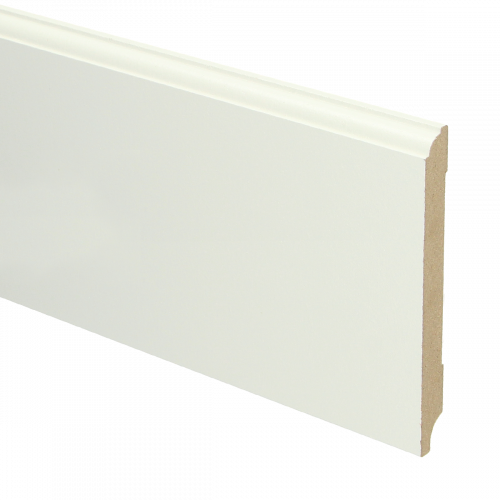 MDF Eigentijdse plint met voorgel. RAL 9010