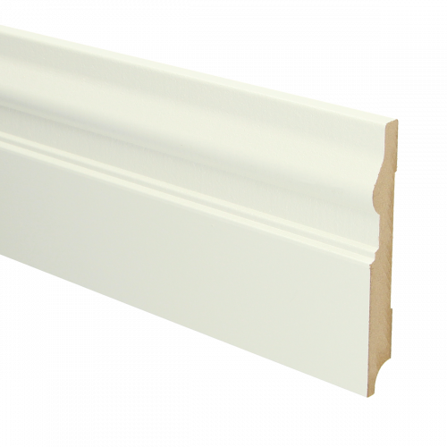 MDF Renaissance plint met voorgel. RAL 9010
