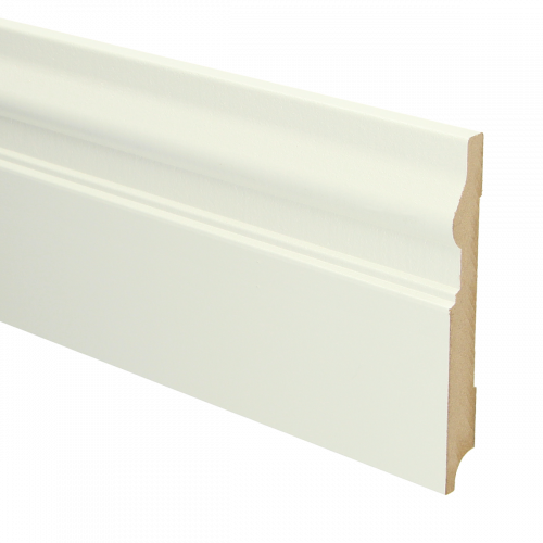 MDF Renaissance plint met voorgel. RAL 9010