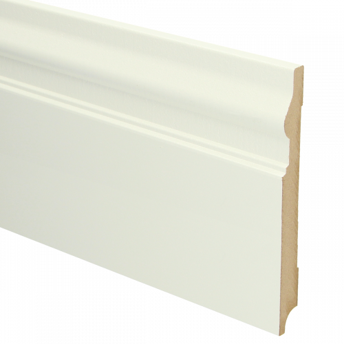 MDF Renaissance plint met voorgel. RAL 9010