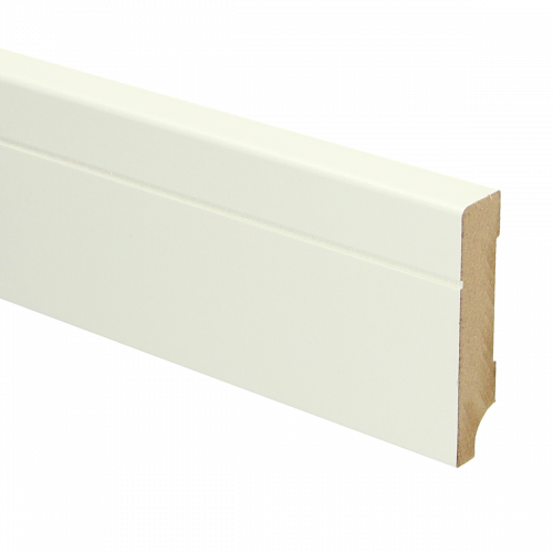MDF Tijdloze plint met voorgelakt RAL 9010