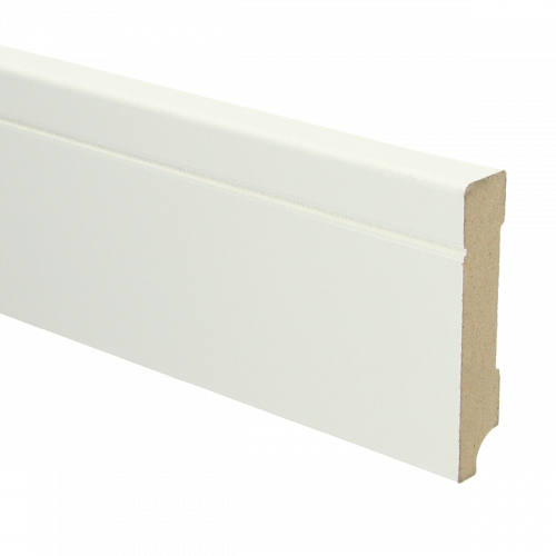 MDF Tijdloze plint met voorgelakt RAL 9010