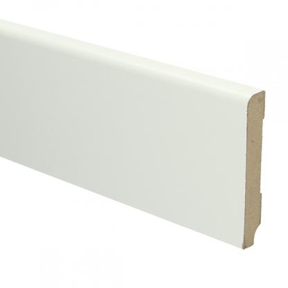 MDF Koloniale plint wit voorgelakt RAL 9010