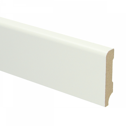 MDF Koloniale plint wit voorgelakt RAL 9010