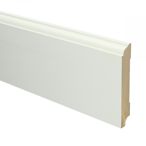 MDF Eigentijdse plint wit voorgel. RAL 9010