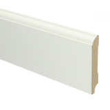 MDF Eigentijdse plint wit voorgel. RAL 9010