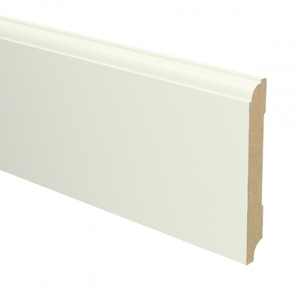 MDF Eigentijdse plint met voorgel. RAL 9010