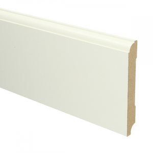 MDF Eigentijdse plint wit voorgel. RAL 9010
