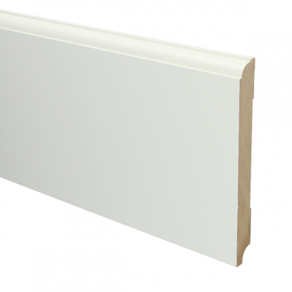 MDF Eigentijdse plint met voorgel. RAL 9010