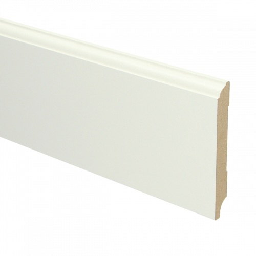 MDF Eigentijdse plint wit voorgel. RAL 9010
