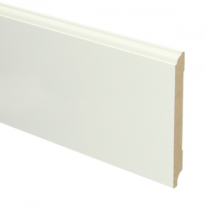 MDF Eigentijdse plint wit voorgel. RAL 9010