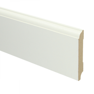 MDF Eigentijdse plint wit voorgel. RAL 9010