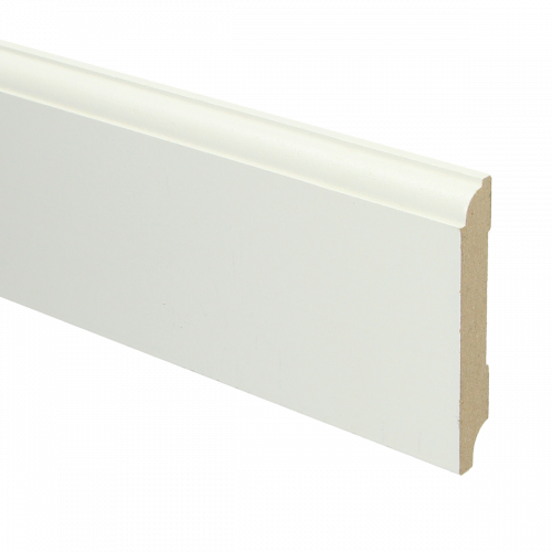 MDF Eigentijdse plint wit voorgel. RAL 9010