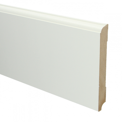 MDF Eigentijdse plint met voorgel. RAL 9010