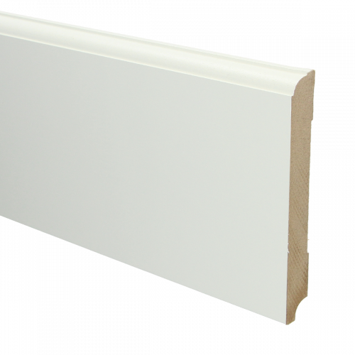 MDF Eigentijdse plint wit voorgel. RAL 9010