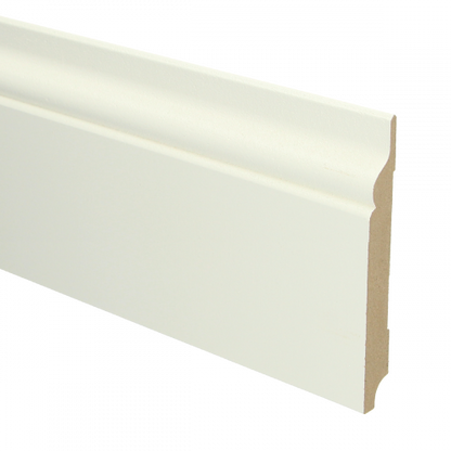 MDF Romantische plint met voorgel. RAL 9010
