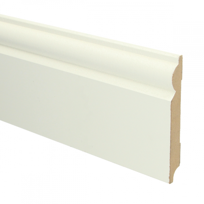 MDF Barokplint wit voorgel. RAL 9010