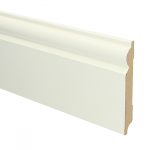 MDF Barok plint wit voorgel. RAL 9010