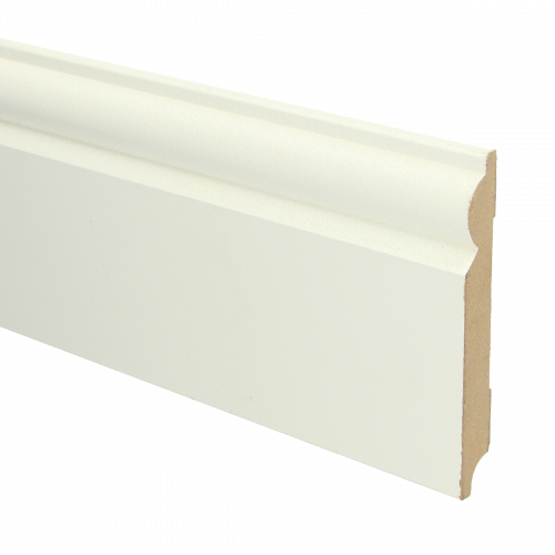 MDF Barok plint wit voorgel. RAL 9010