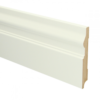 MDF Renaissance plint met voorgel. RAL 9010