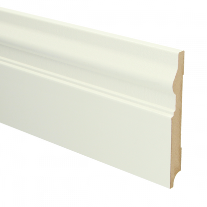 MDF Renaissance plint met voorgel. RAL 9010