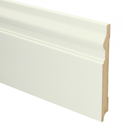 MDF Renaissance plint met voorgel. RAL 9010