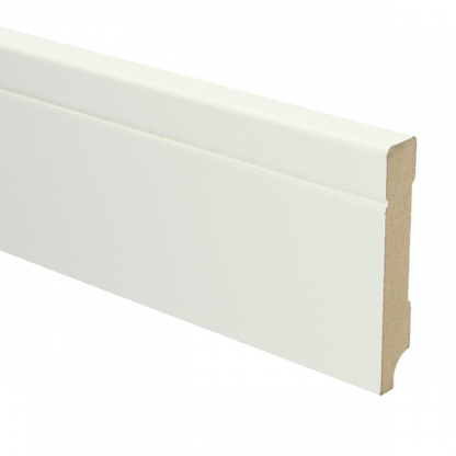MDF Tijdloze plint met voorgelakt RAL 9010