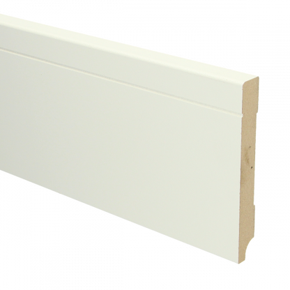 MDF Tijdloze plint met voorgelakt RAL 9010