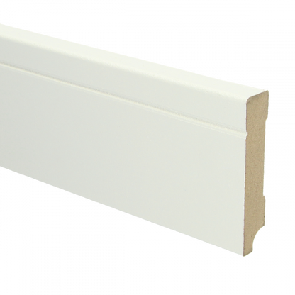 MDF Tijdloze plint met voorgelakt RAL 9010