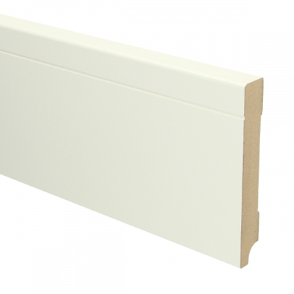 MDF Tijdloze plint met voorgelakt RAL 9010